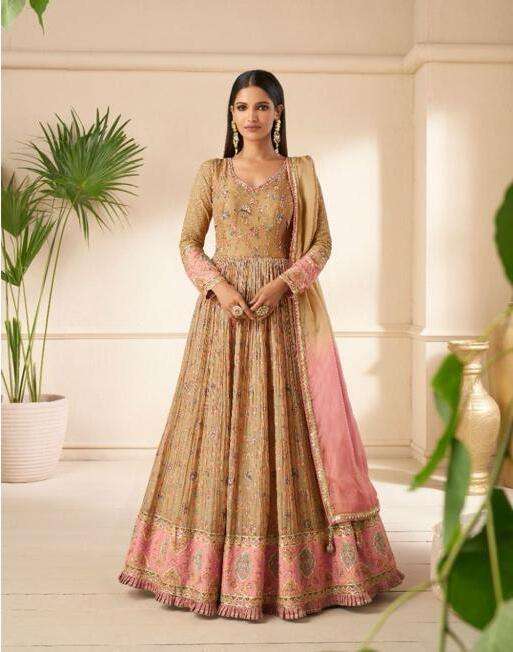 Sayuri Khwaab Real Georgette Gown With Dupatta Wholesale catalog