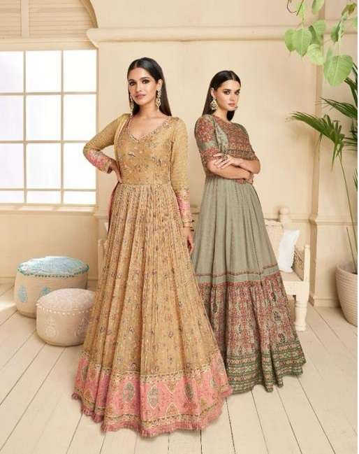 Sayuri Khwaab Real Georgette Gown With Dupatta Wholesale catalog