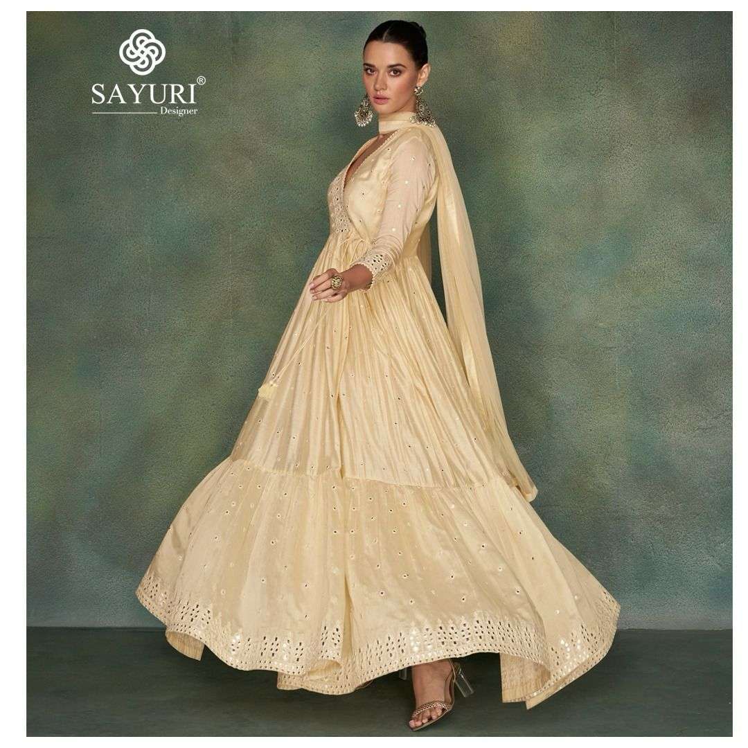 Sayuri Sahiba Pure Silk Designer Gown With Dupatta Wholesale catalog