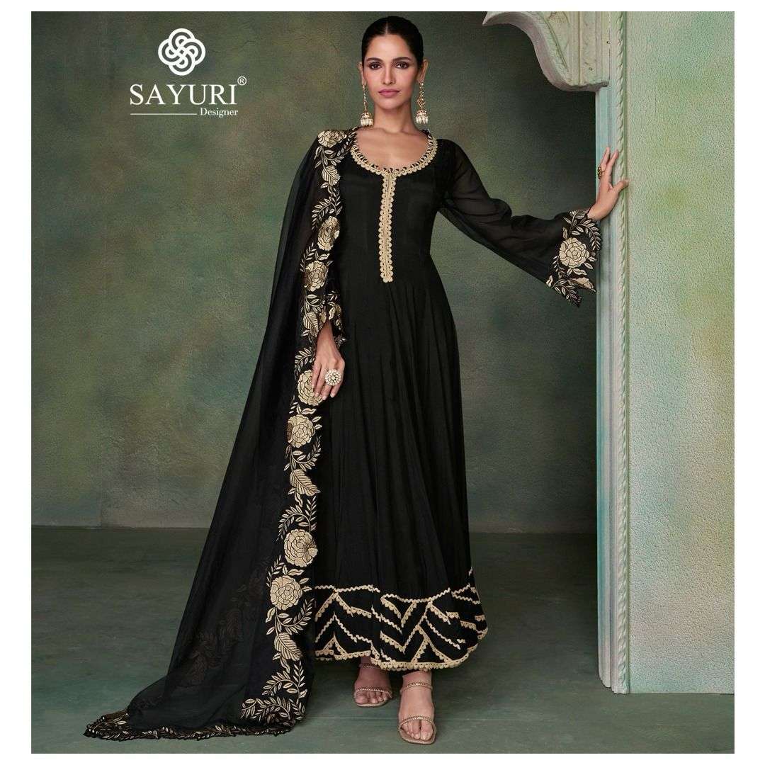 Sayuri Sahiba Pure Silk Designer Gown With Dupatta Wholesale catalog