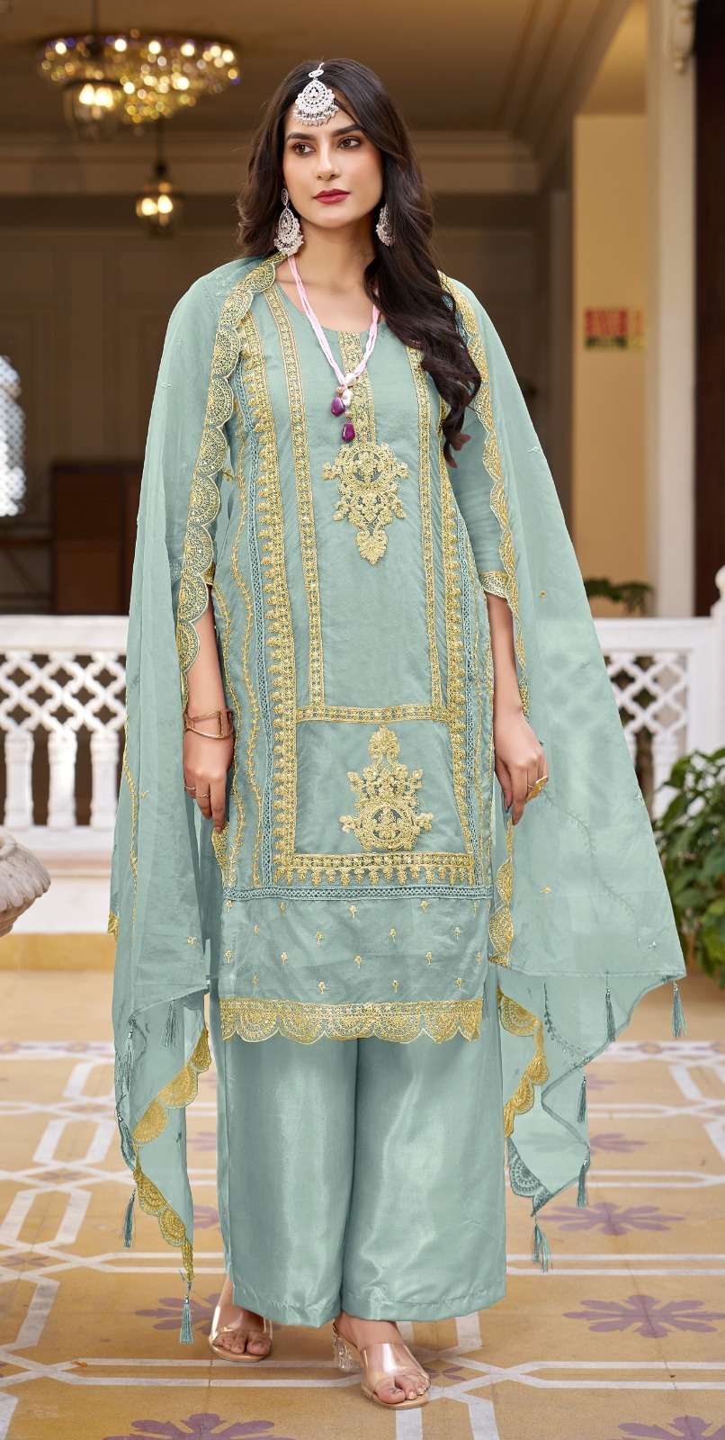 Serine S 234 A To D Organza Embroidered Pakistani Suits Wholesale catalog