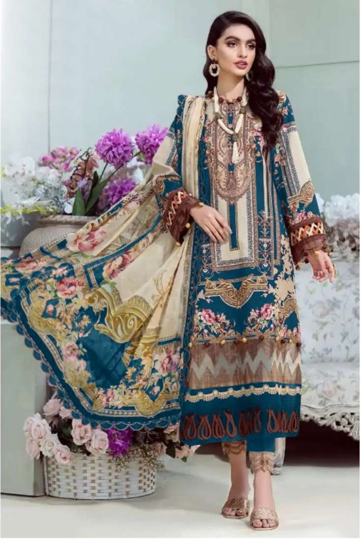 Sharaddha Bliss Vol 3 Cotton Dupatta Pakistani Suits Wholesale catalog