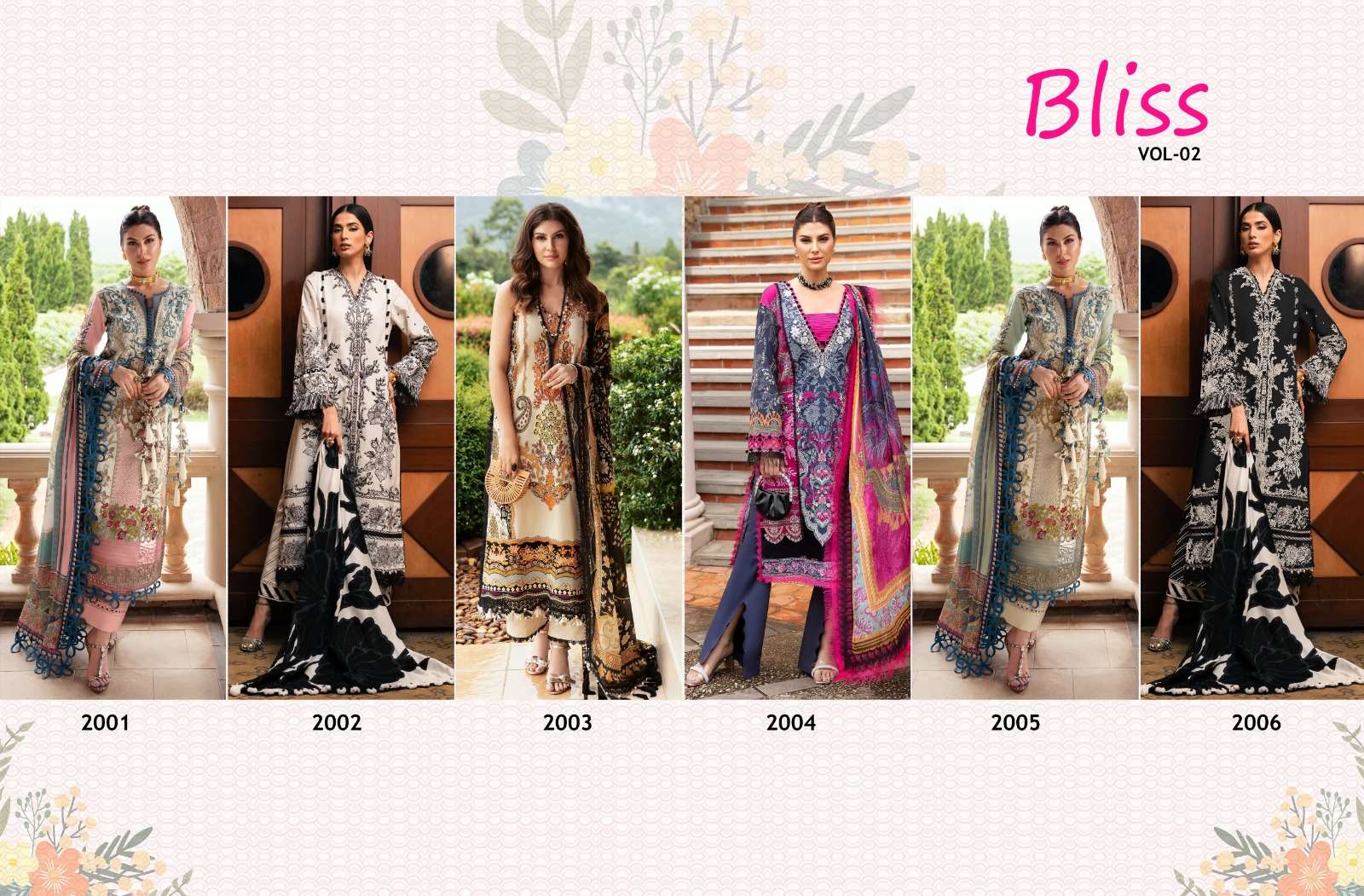 Shraddha Bliss Vol 2 Chiffon Dupatta Pakistani Suits Wholesale catalog