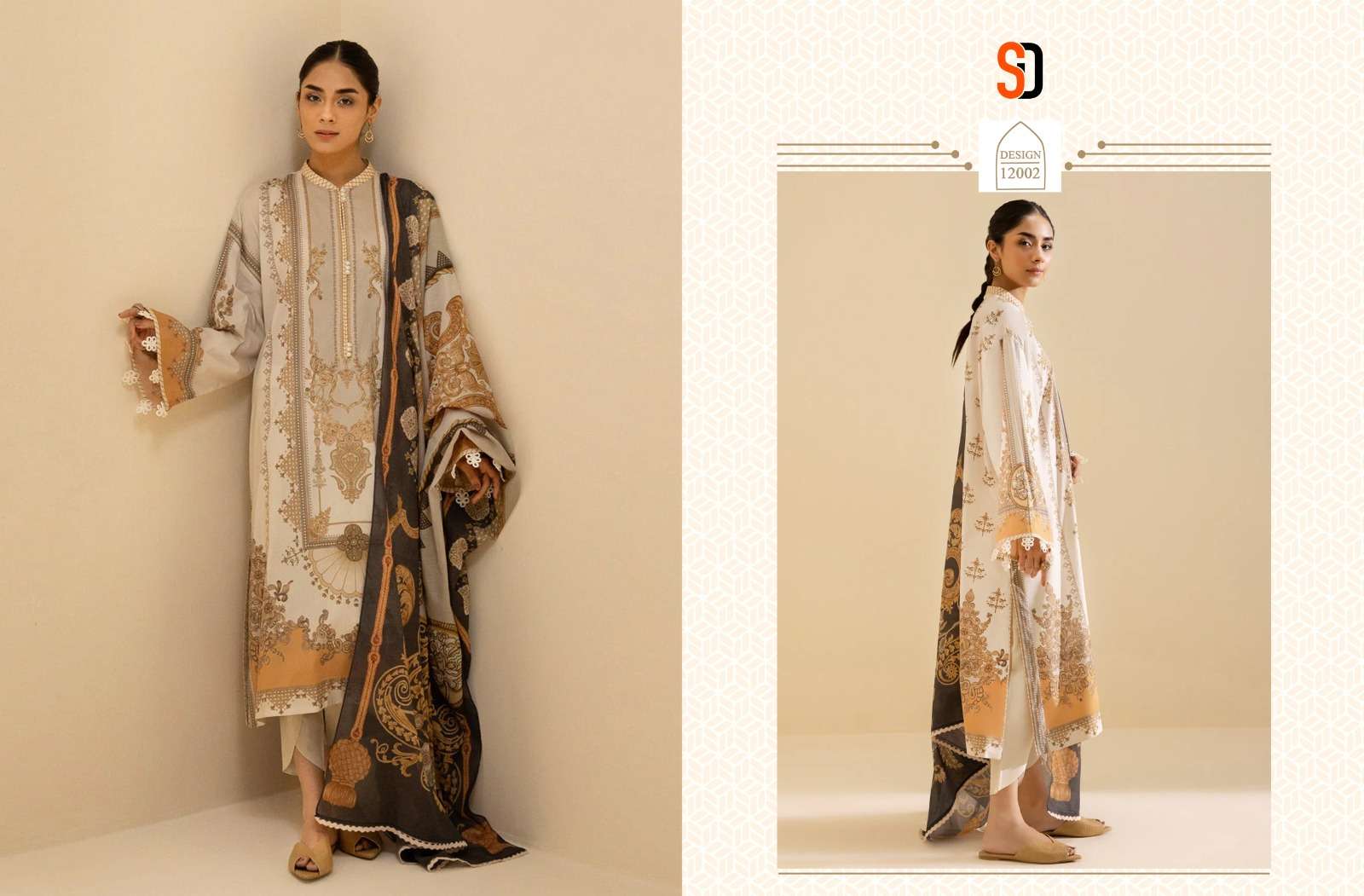 Shraddha Vintage Vol 12 Chiffon Dupatta Pakistani Suits Wholesale catalog