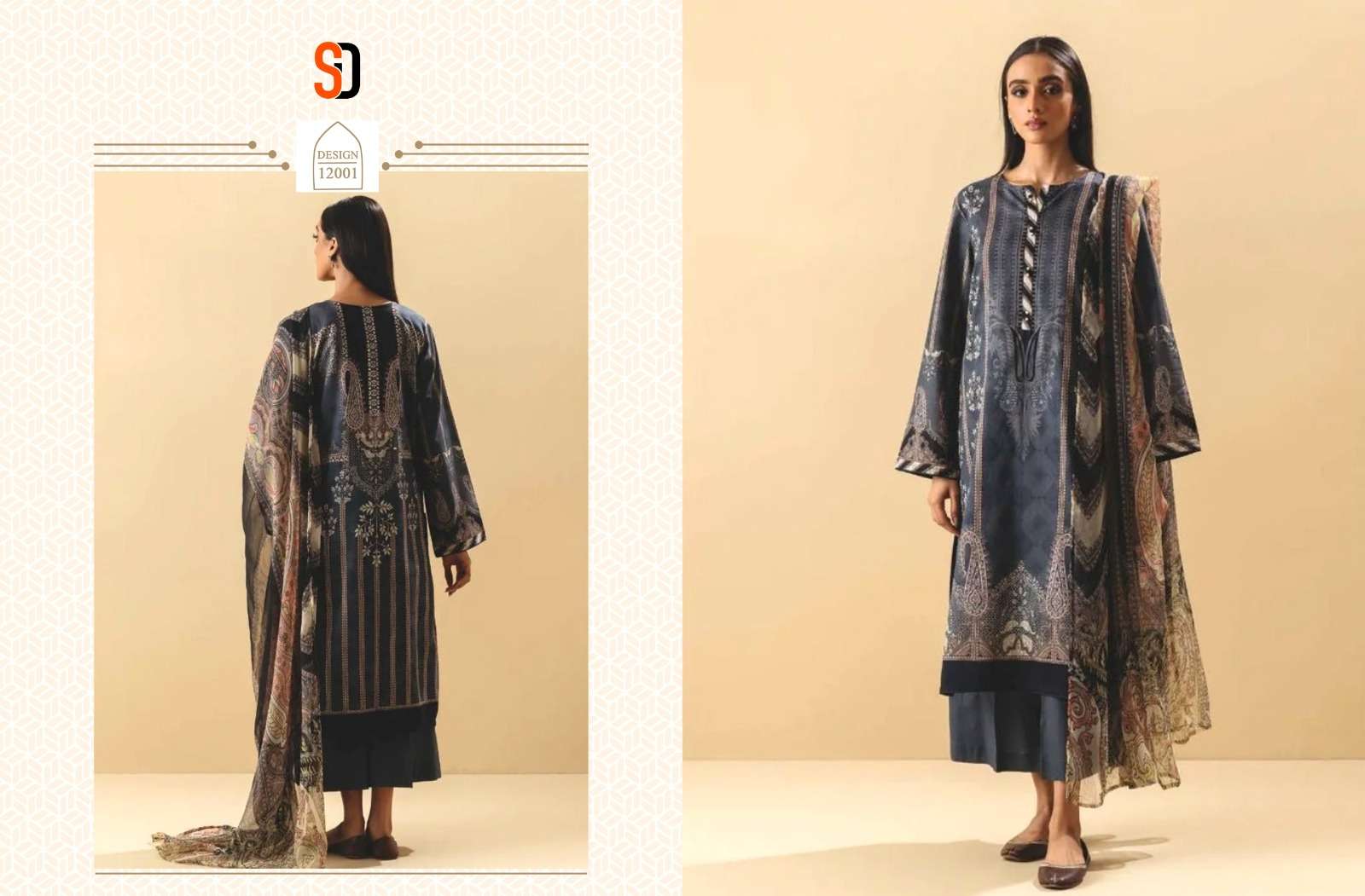 Shraddha Vintage Vol 12 Cotton Dupatta Pakistani Suits Wholesale catalog
