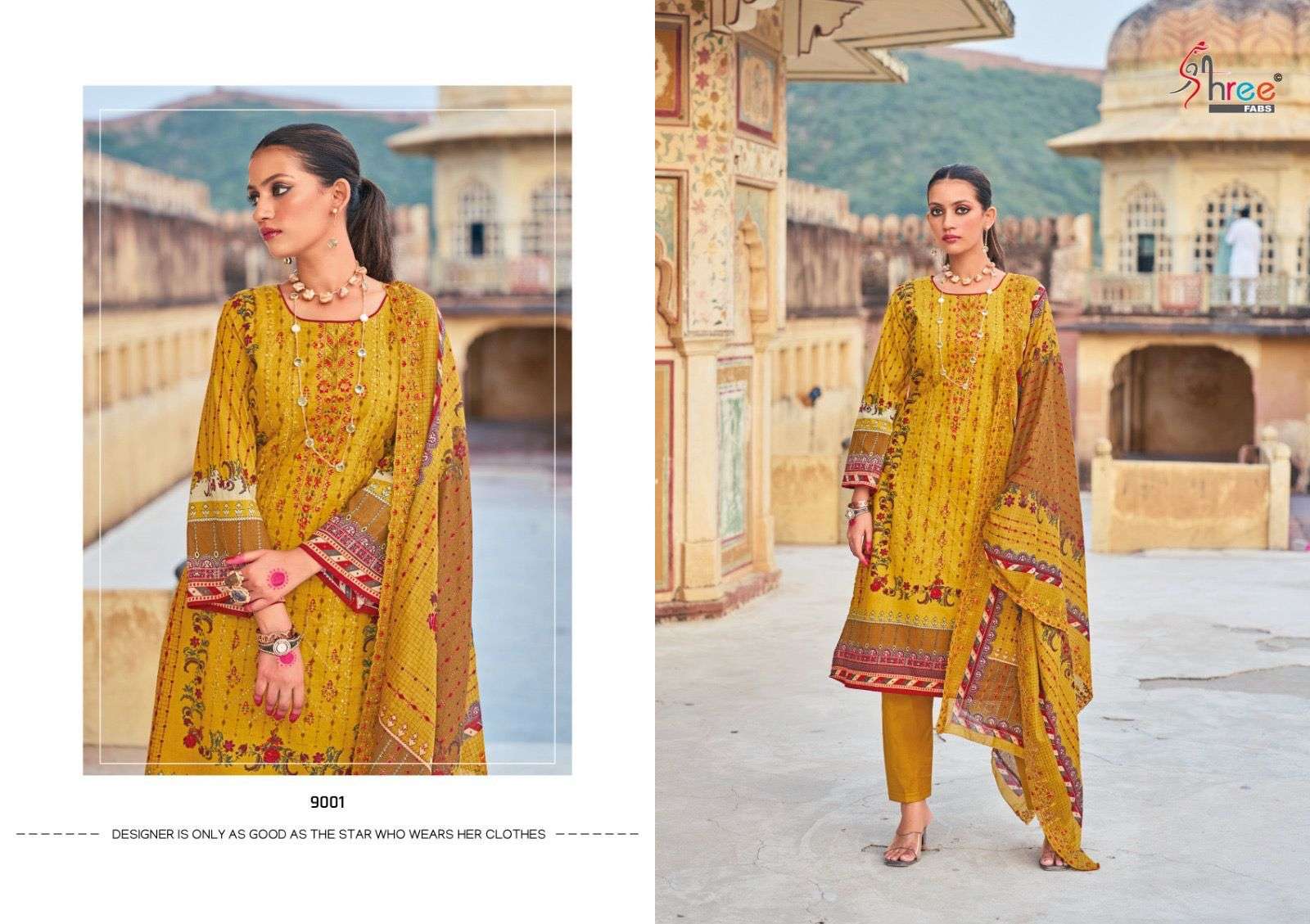 Shree Bin saeed Lawn Vol 9 Pakistani Suits Wholesale catalog