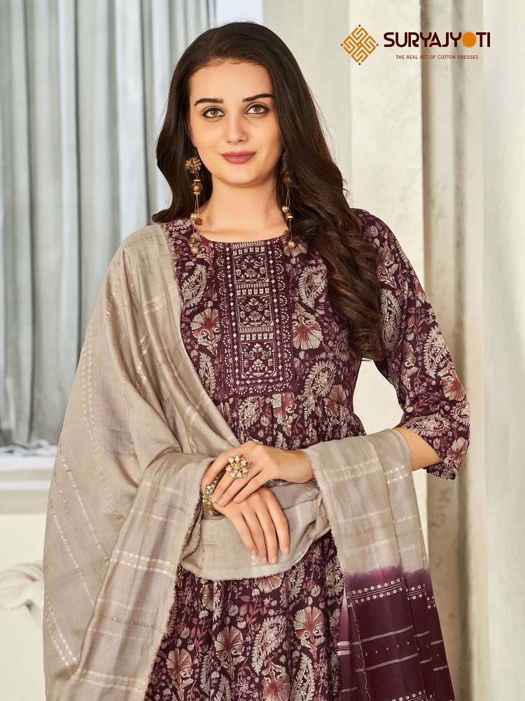Suryajyoti Padmavati Vol-2 -Nyra Cut Kurti Pant With Dupatta -Wholesale Catalog