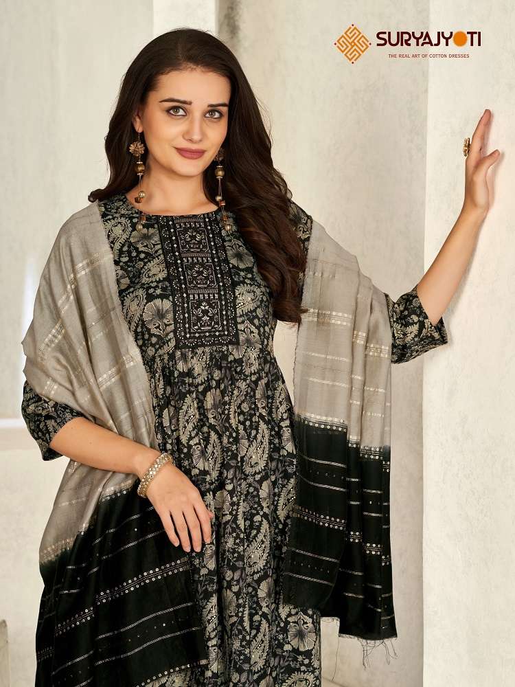 Suryajyoti Padmavati Vol-2 -Nyra Cut Kurti Pant With Dupatta -Wholesale Catalog