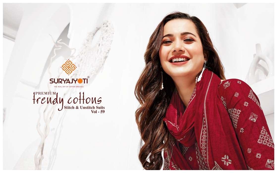 Suryajyoti Trendy Cotton Vol – 59 -Dress Material -Wholesale Catalog