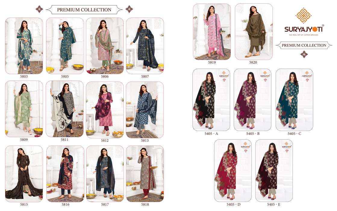 Suryajyoti Trendy Cotton Vol – 59 -Dress Material -Wholesale Catalog