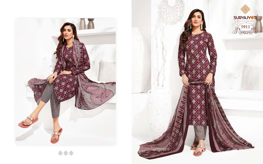 Suryajyoti Trendy Cotton Vol – 59 -Dress Material -Wholesale Catalog