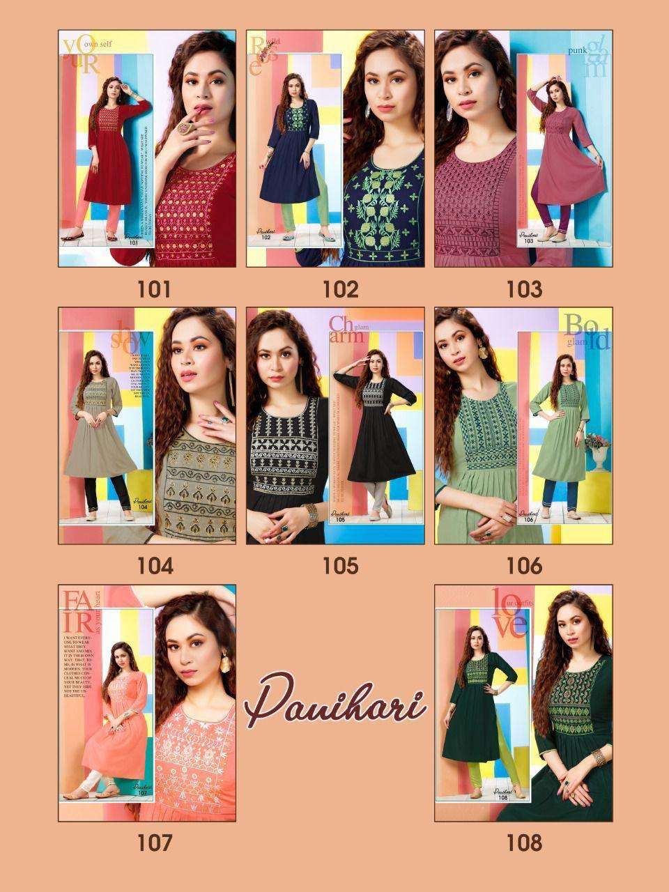 TRENDY PANIHARI VOL.1 Kurti Wholesale catalog