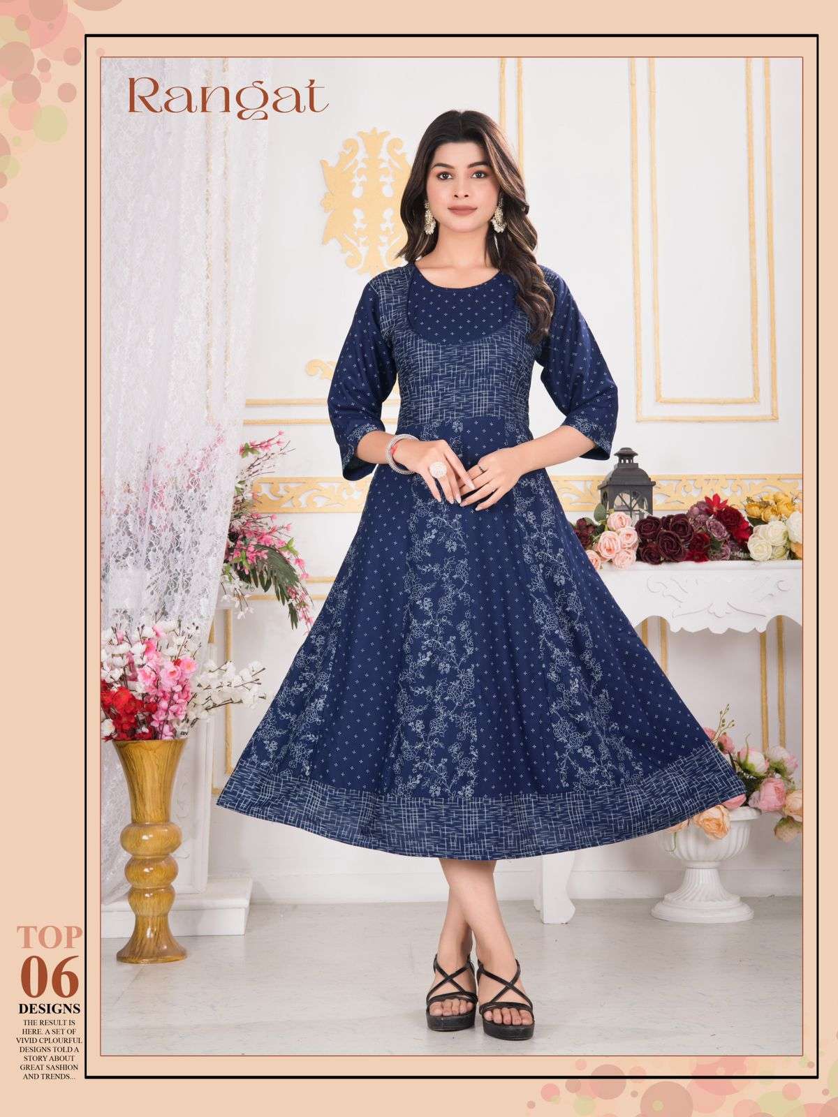 TRENDY RANGAT ANARKALI Kurti Wholesale catalog
