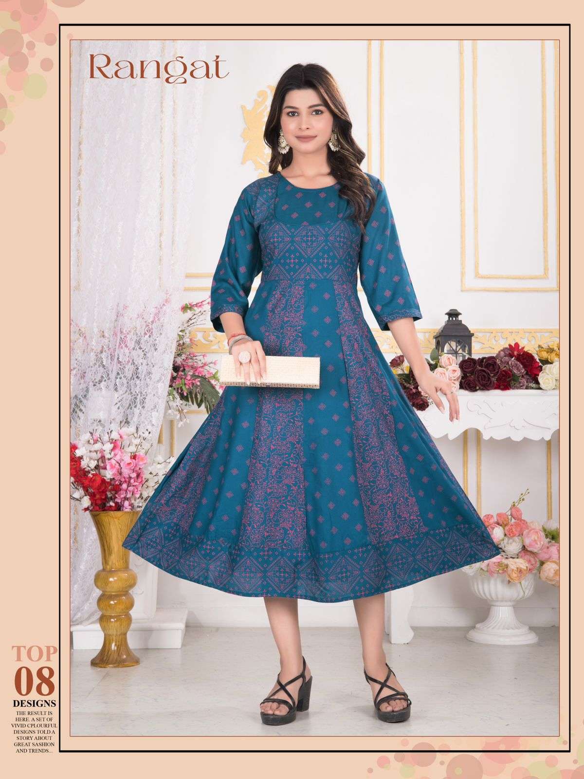 TRENDY RANGAT ANARKALI Kurti Wholesale catalog
