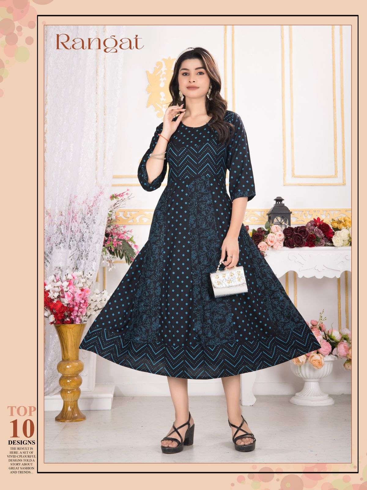 TRENDY RANGAT ANARKALI Kurti Wholesale catalog
