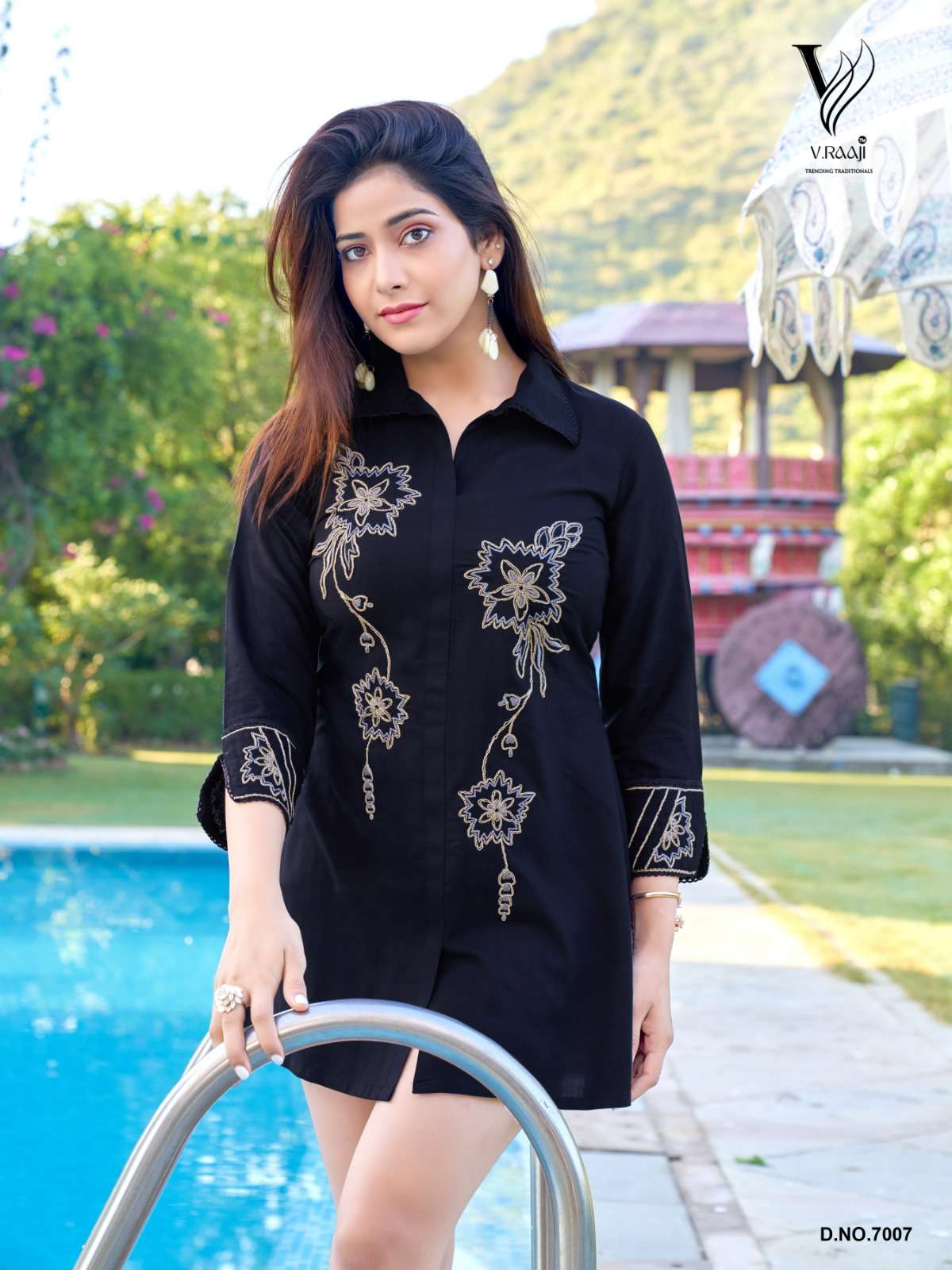 V. Raaji BOLD Long Top Kurti Wholesale catalog