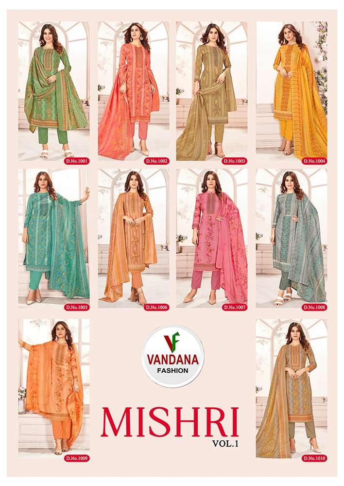 Vandana Mishri -1- Dress Material -Wholesale Catalog