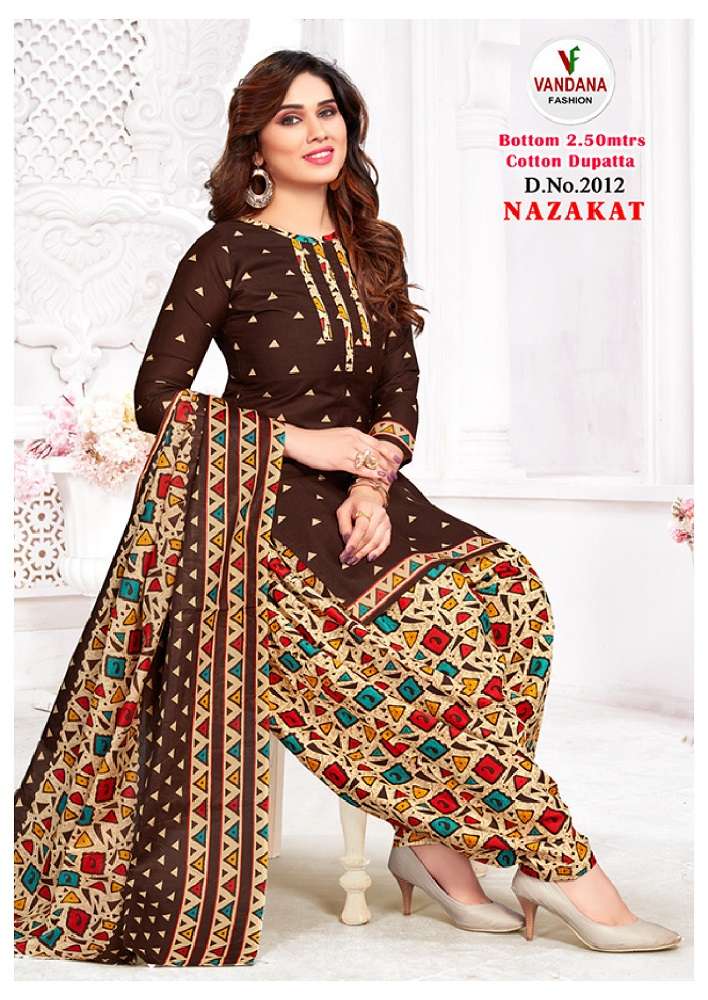 Vandana Nazakat Vol -2 -Dress Material -Wholesale Catalog