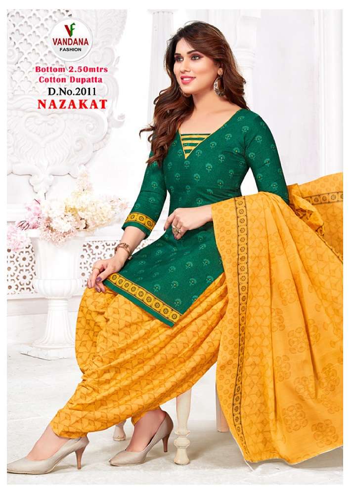 Vandana Nazakat Vol -2 -Dress Material -Wholesale Catalog