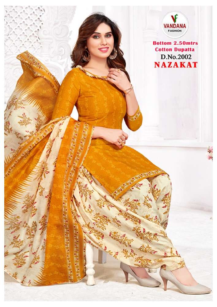 Vandana Nazakat Vol -2 -Dress Material -Wholesale Catalog