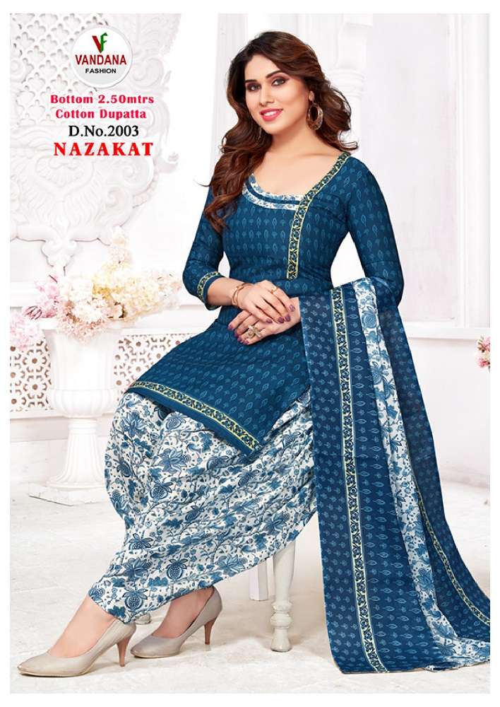 Vandana Nazakat Vol -2 -Dress Material -Wholesale Catalog