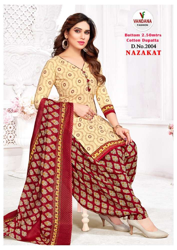Vandana Nazakat Vol -2 -Dress Material -Wholesale Catalog