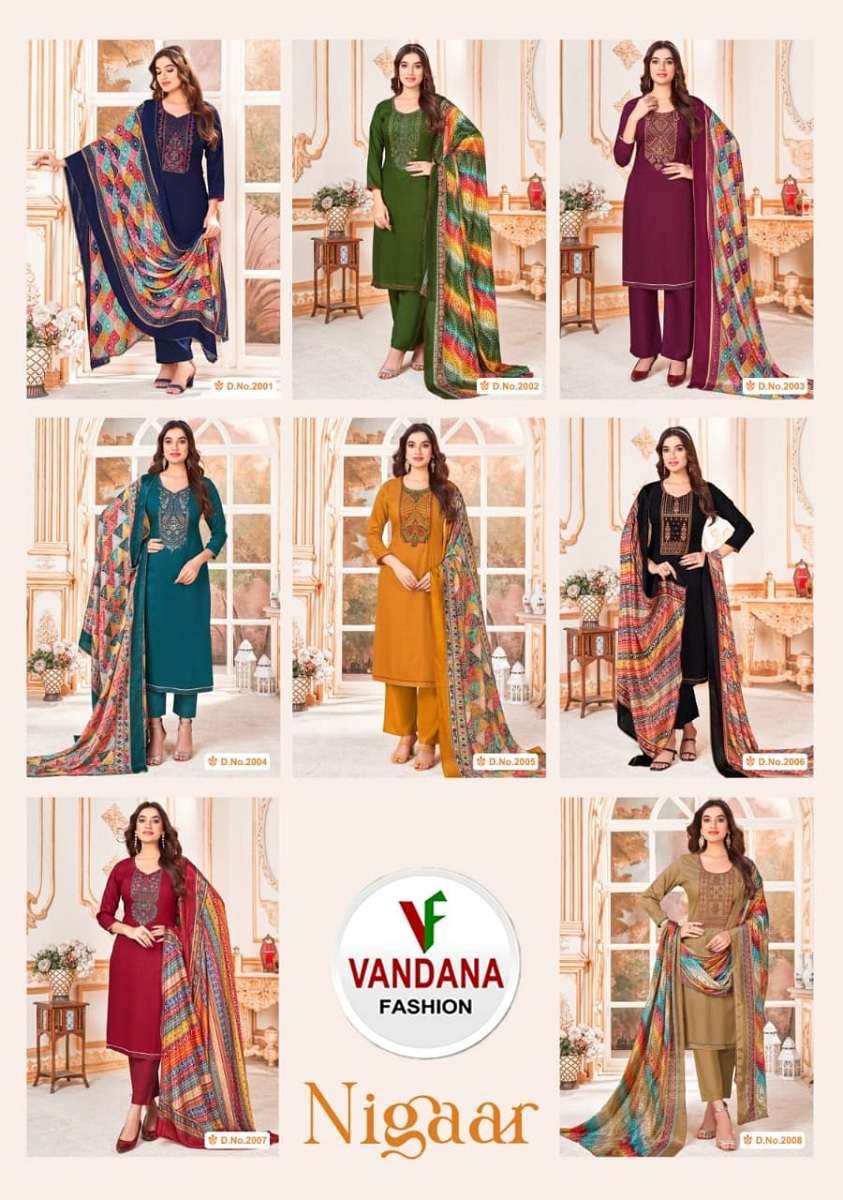 Vandana Nigaar Vol-2 -Dress Material -Wholesale Catalog