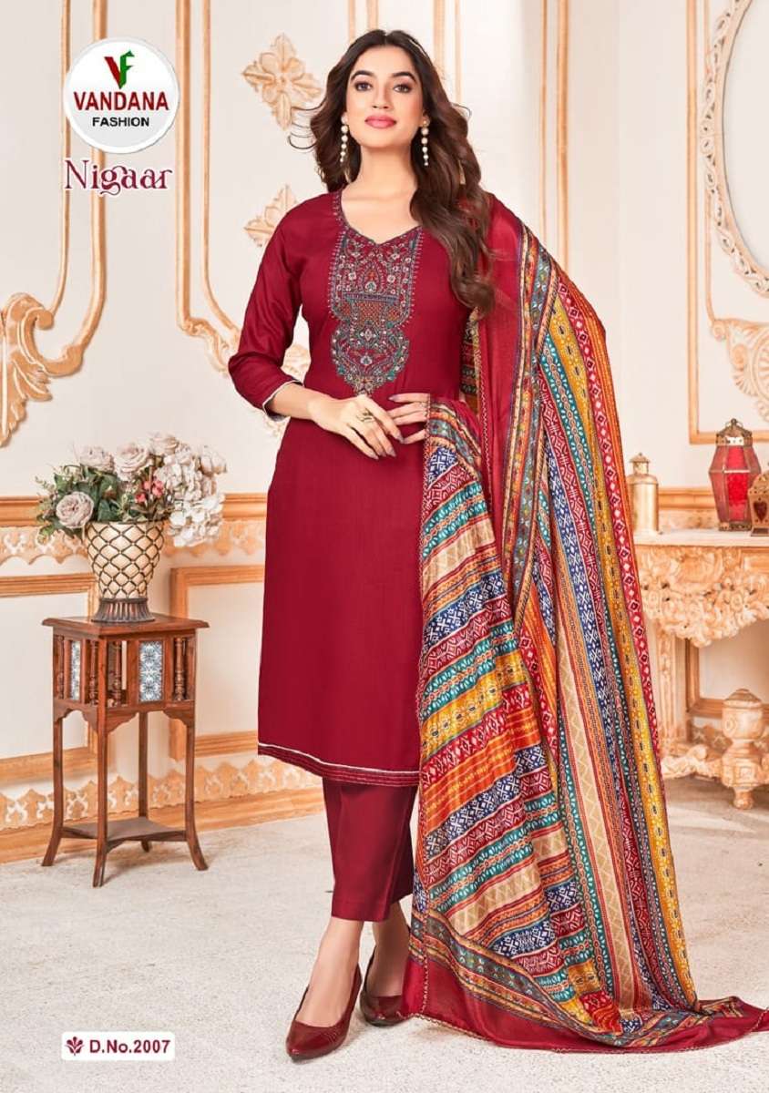 Vandana Nigaar Vol-2 -Dress Material -Wholesale Catalog