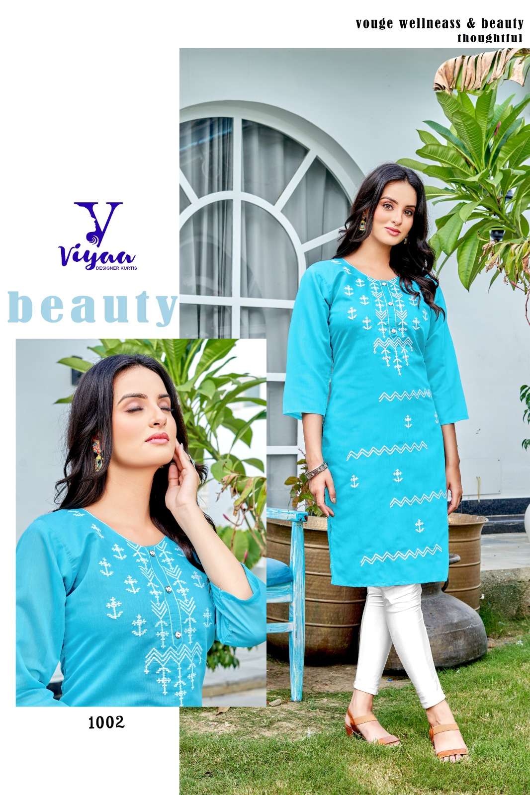 VIYAA DESIGNER RANG-RASIYA V1 Kurti Wholesale catalog