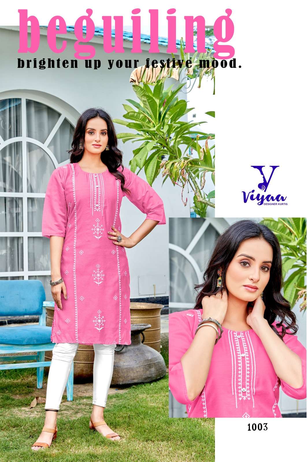 VIYAA DESIGNER RANG-RASIYA V1 Kurti Wholesale catalog
