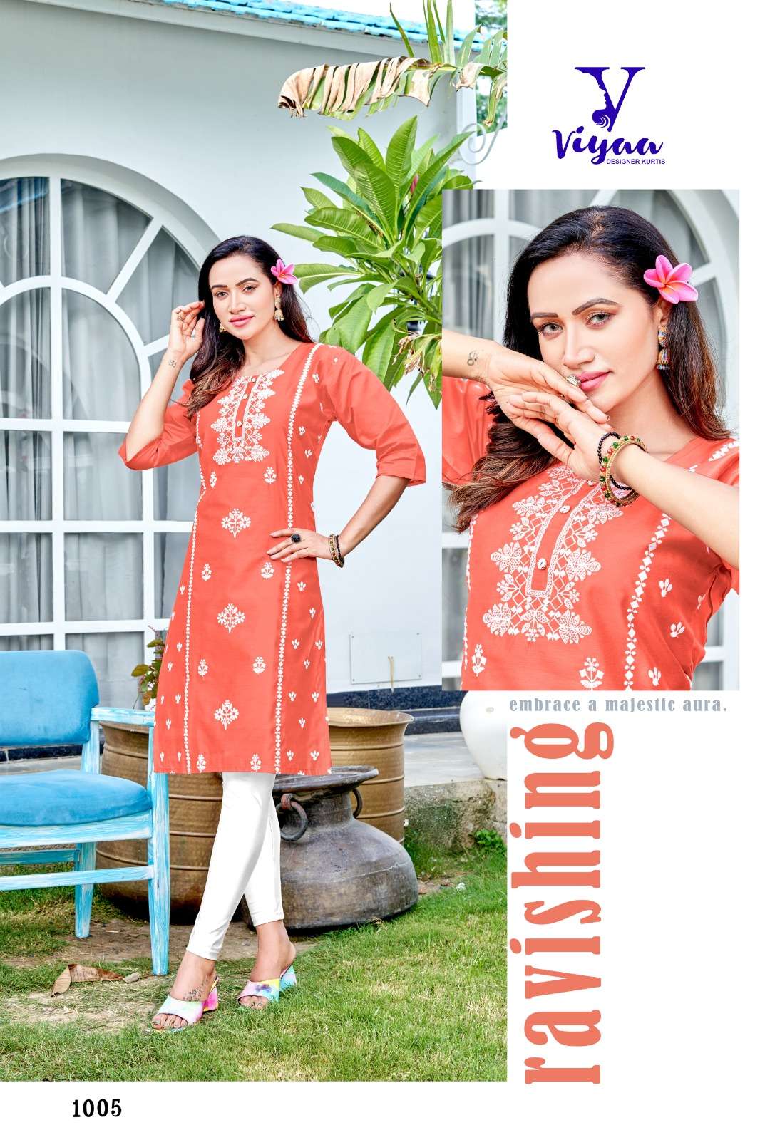 VIYAA DESIGNER RANG-RASIYA V1 Kurti Wholesale catalog