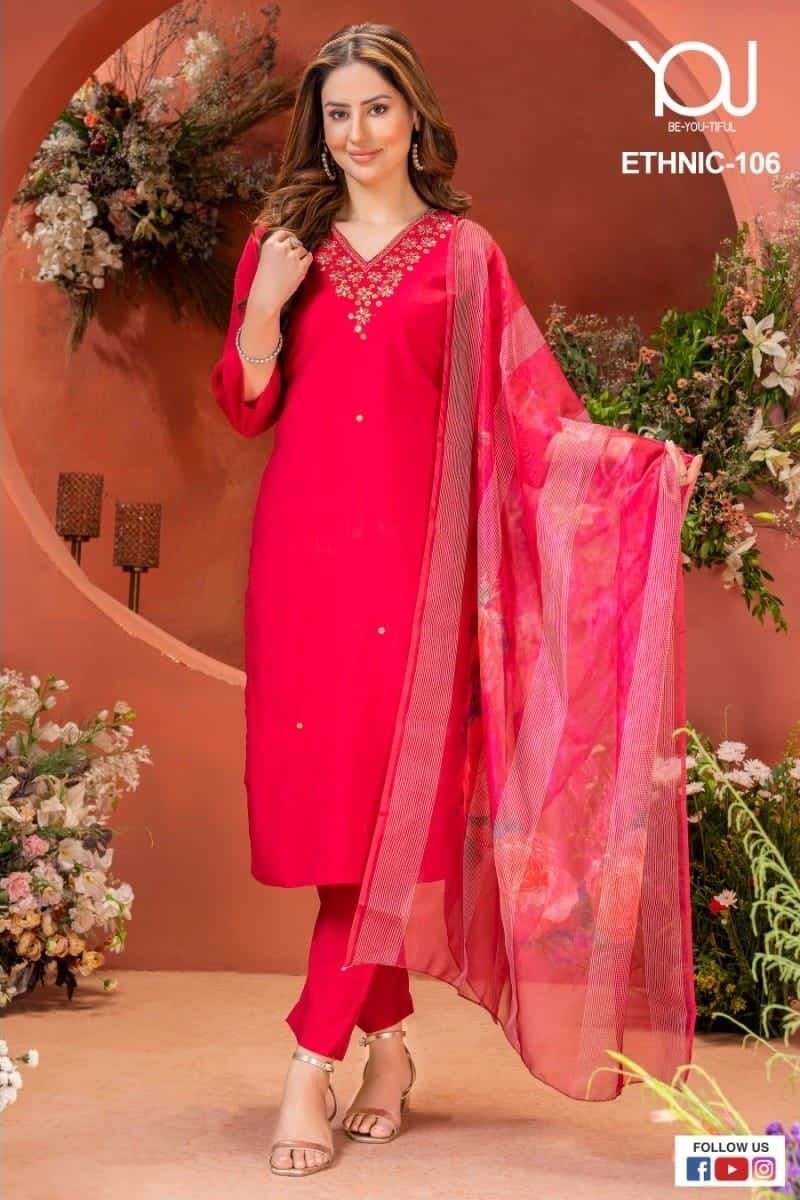 Wanna You Ethnic vol -4 Roman Silk Kurti Wholesale catalog