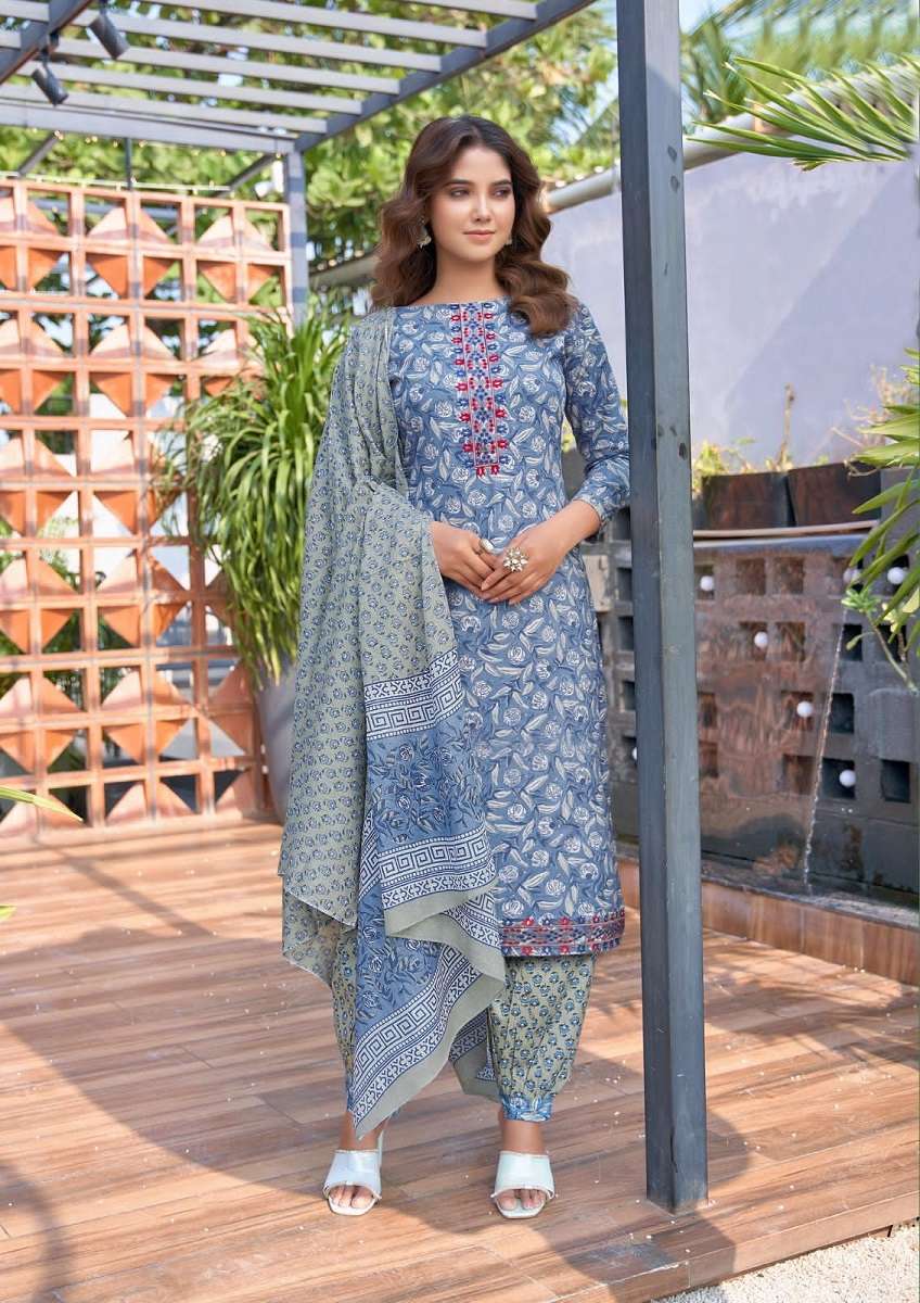 Yashika Guzarish Cotton Printed Dress Material Wholesale catalog
