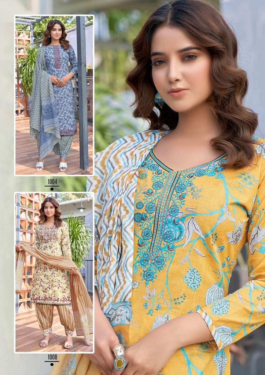 Yashika Guzarish Cotton Printed Dress Material Wholesale catalog