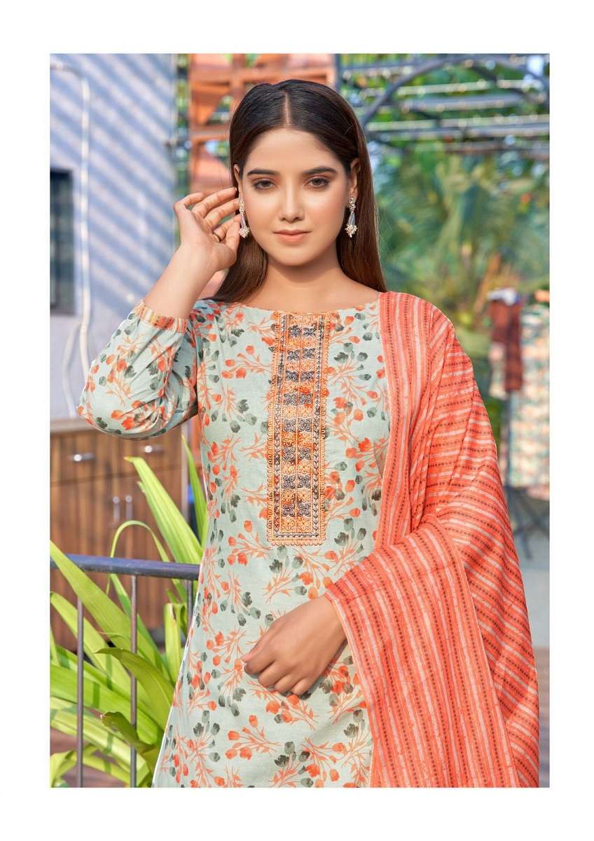 Yashika Guzarish Cotton Printed Dress Material Wholesale catalog