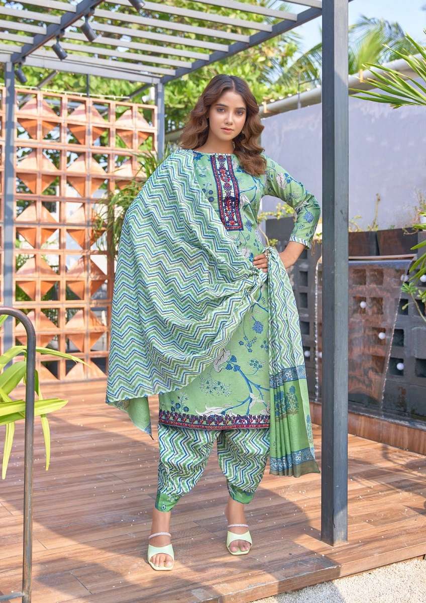 Yashika Guzarish Cotton Printed Dress Material Wholesale catalog