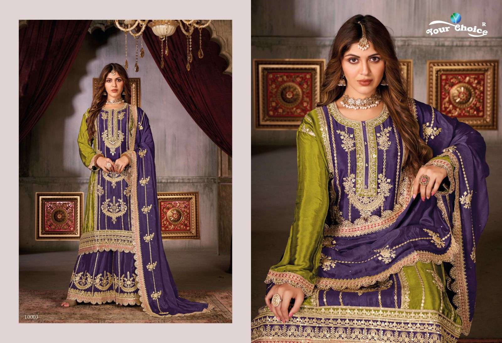 Your Choice Glossy Designer Salwar Suits Wholesale catalog