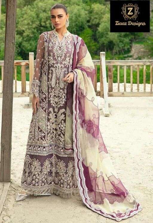 Ziaaz Designs 404 Georgette Salwar Suit Wholesale catalog