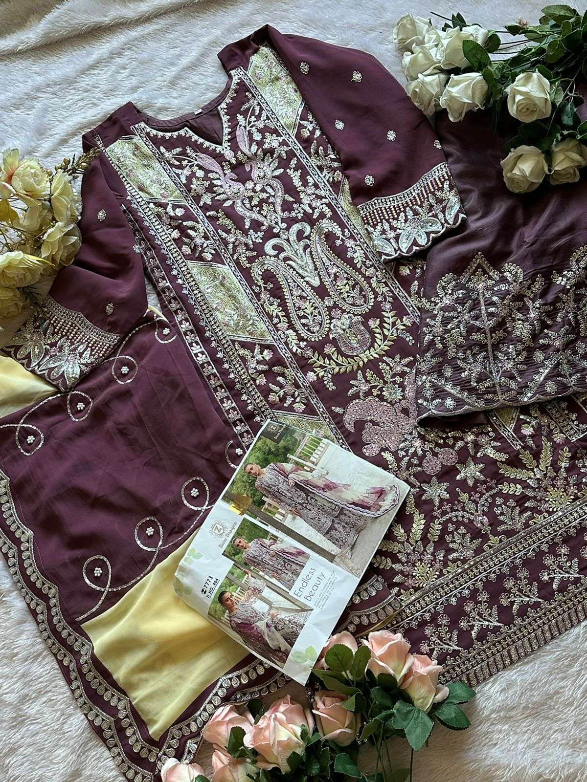 Ziaaz Designs 404 Georgette Salwar Suit Wholesale catalog