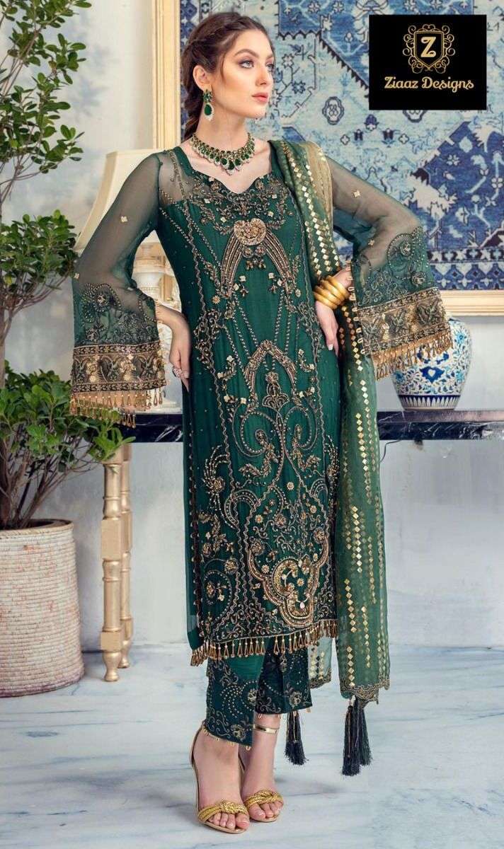 Ziaaz Designs 408 Pakistani Suit Wholesale catalog