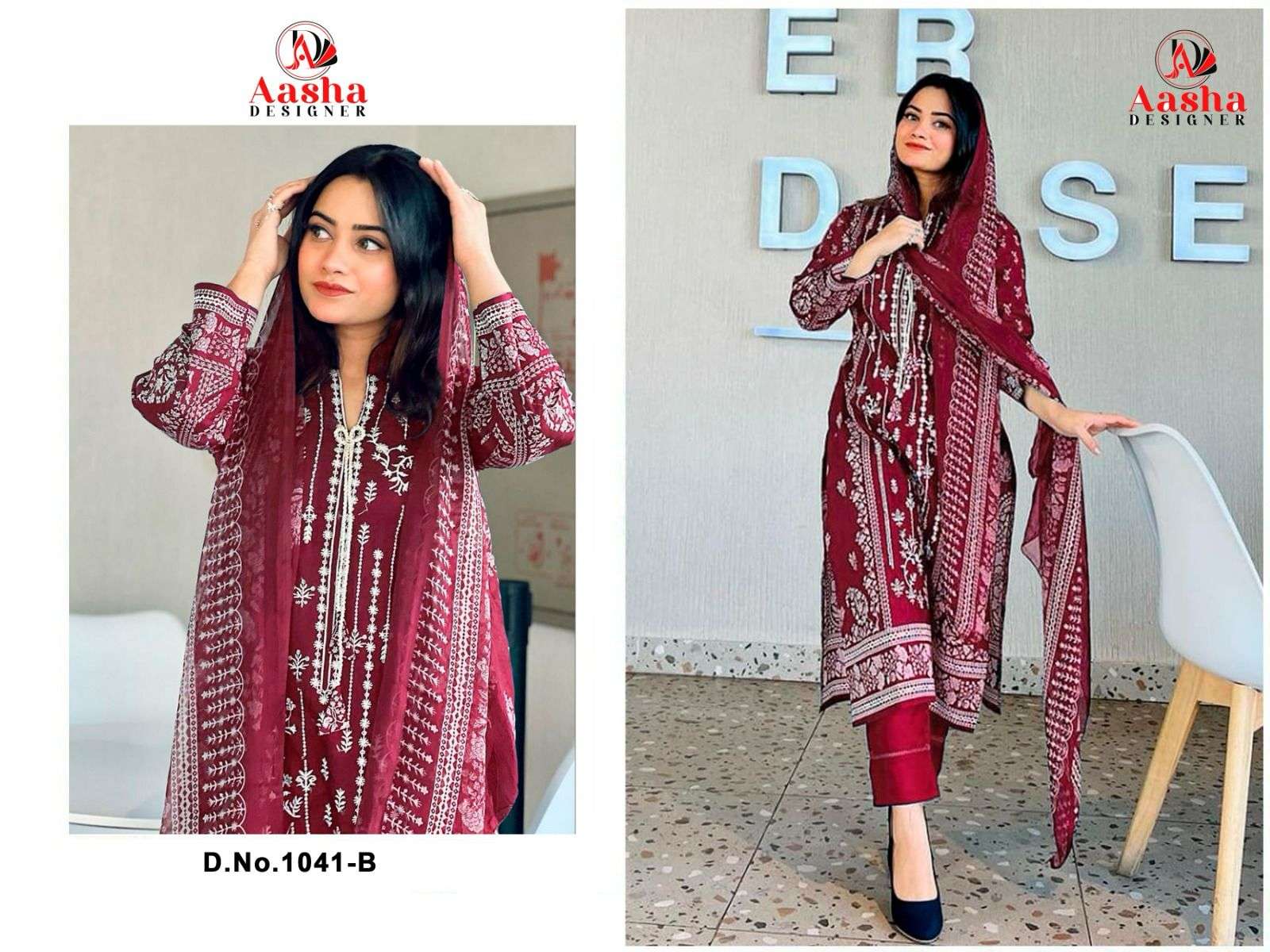Aasha Harsha Vol 2 Chiffon Salwar Kameez Wholesale catalog