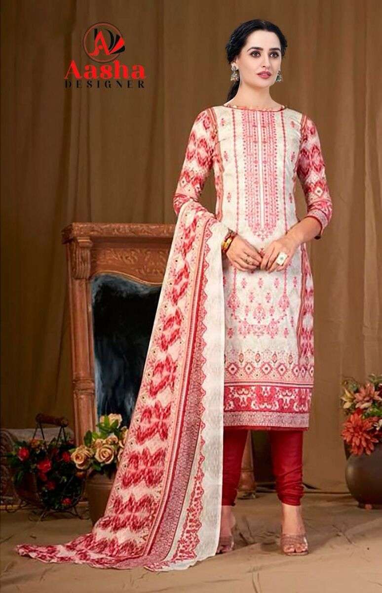 Aasha Harsha Vol 3 Chiffon Dupatta Salwar Kameez Wholesale catalog
