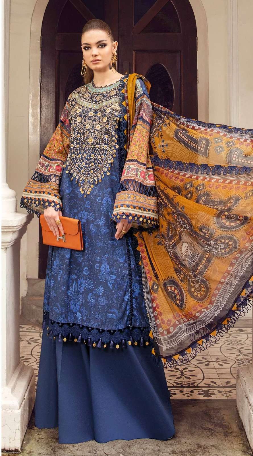 Aasha M Print Vol 4 Cotton Dupatta Pakistani Suits Wholesale catalog