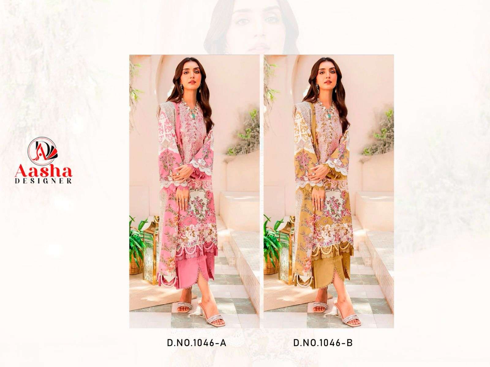 Aasha Needle Wonder Vol 3 Chiffon Dupatta Pakistani Suits Wholesale catalog