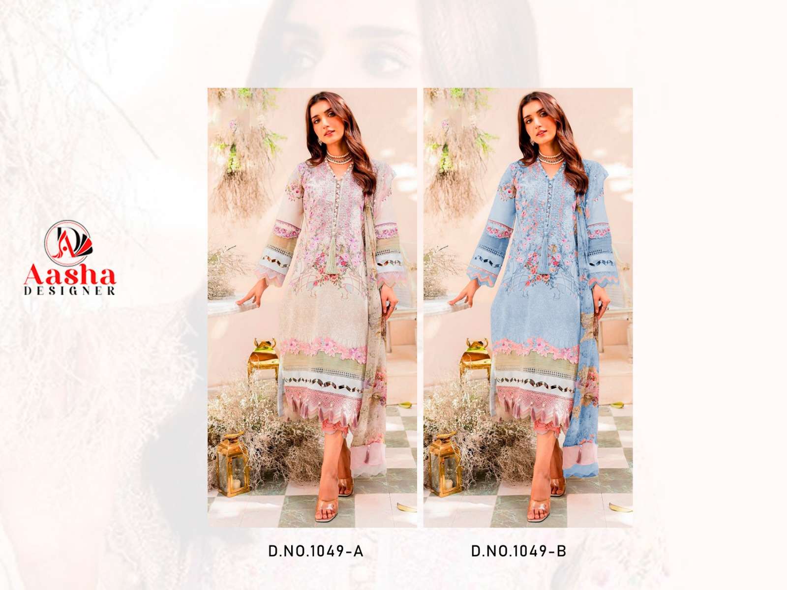 Aasha Needle Wonder Vol 4 Cotton Dupatta Pakistani Suits Wholesale catalog