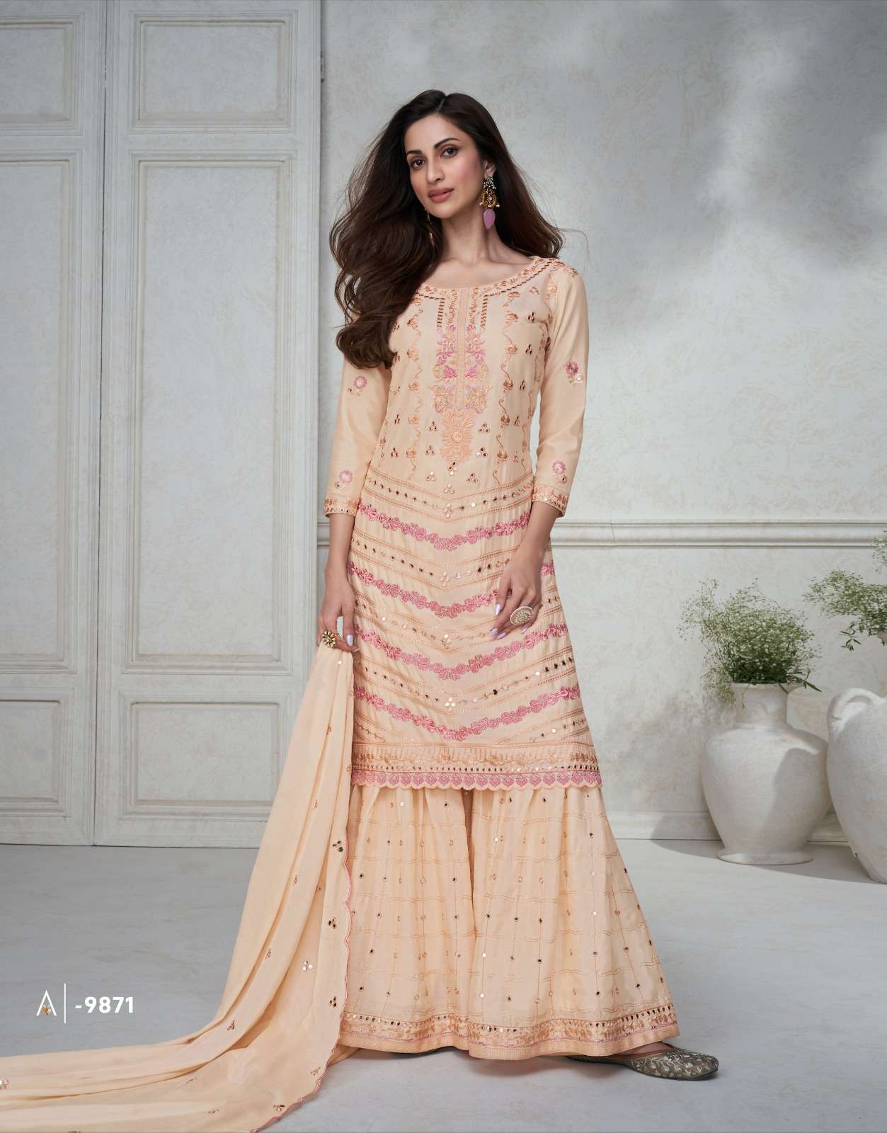 Aashirwad Gulkand Agha Noor Premium Silk Salwar Kameez Wholesale catalog