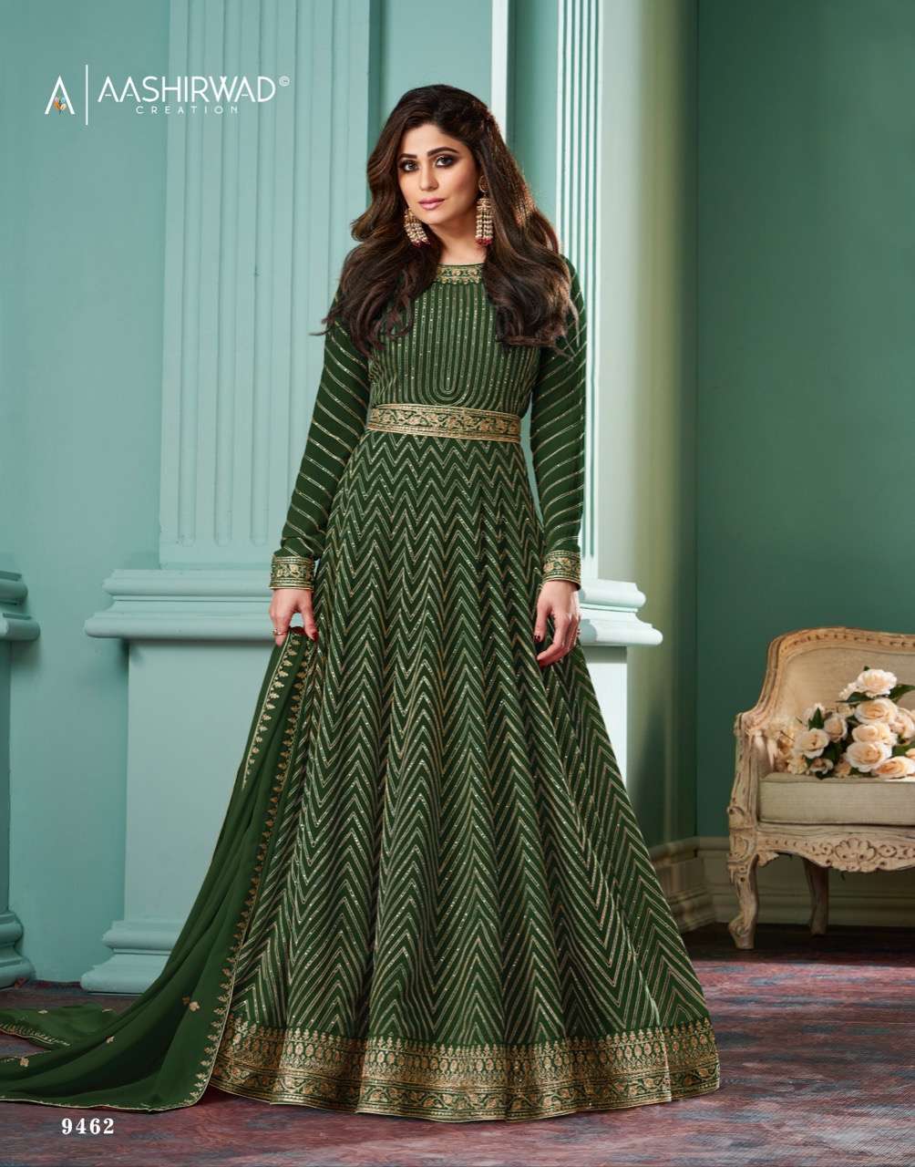 Aashirwad Gulkand Alizza Diamond Designer Salwar Suits Wholesale catalog