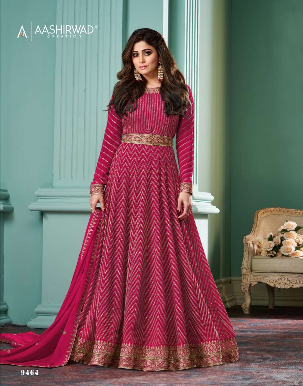 Aashirwad Gulkand Alizza Diamond Designer Salwar Suits Wholesale catalog