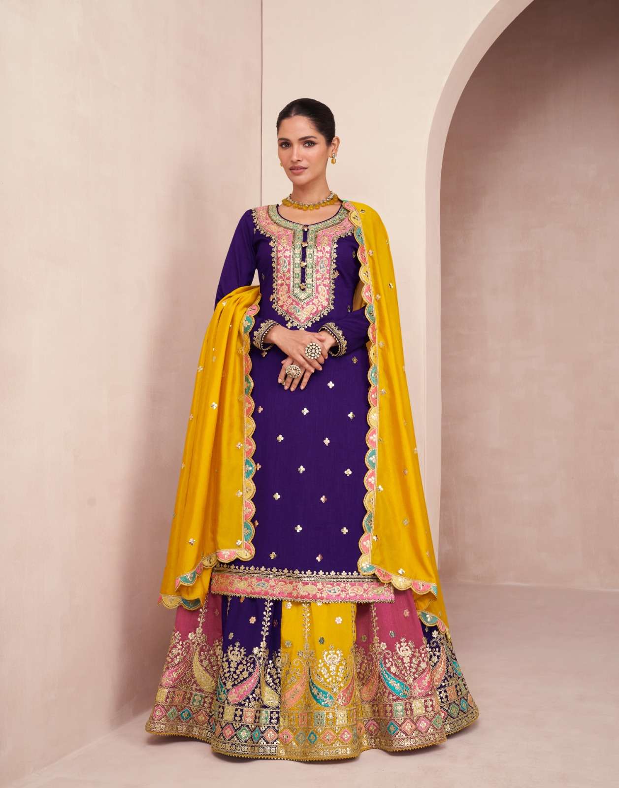 Aashirwad Gulkand Gulbaug Premium Silk Salwar Kameez Wholesale catalog