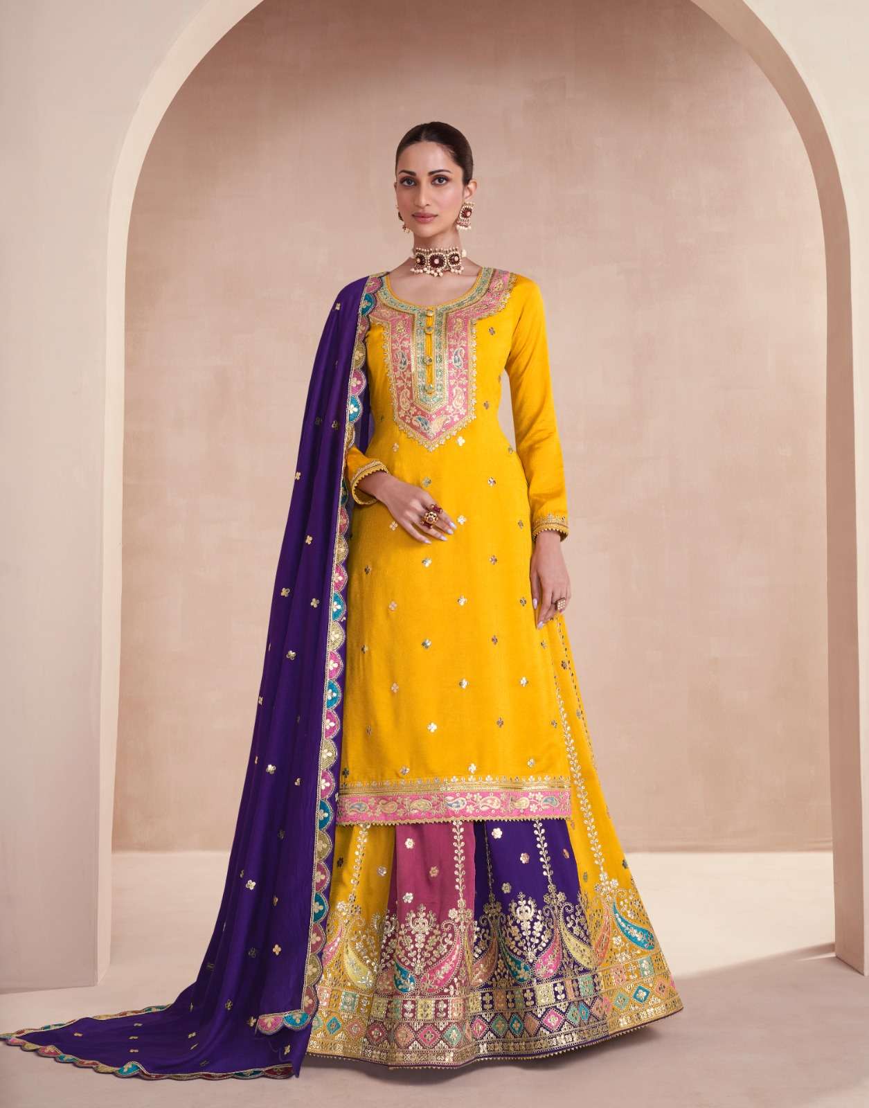 Aashirwad Gulkand Gulbaug Premium Silk Salwar Kameez Wholesale catalog